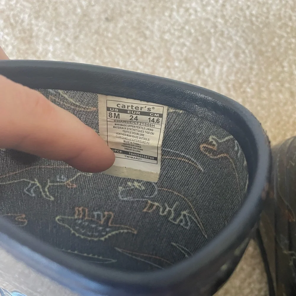 Carter‎ Dinosaur Rain Boots. Toddler size 8m